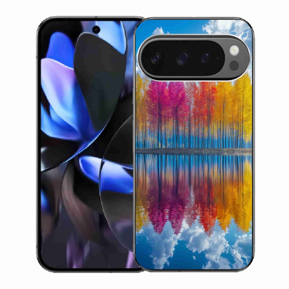 Gélový kryt mmCase na Google Pixel 9 Pro - farebné stromy