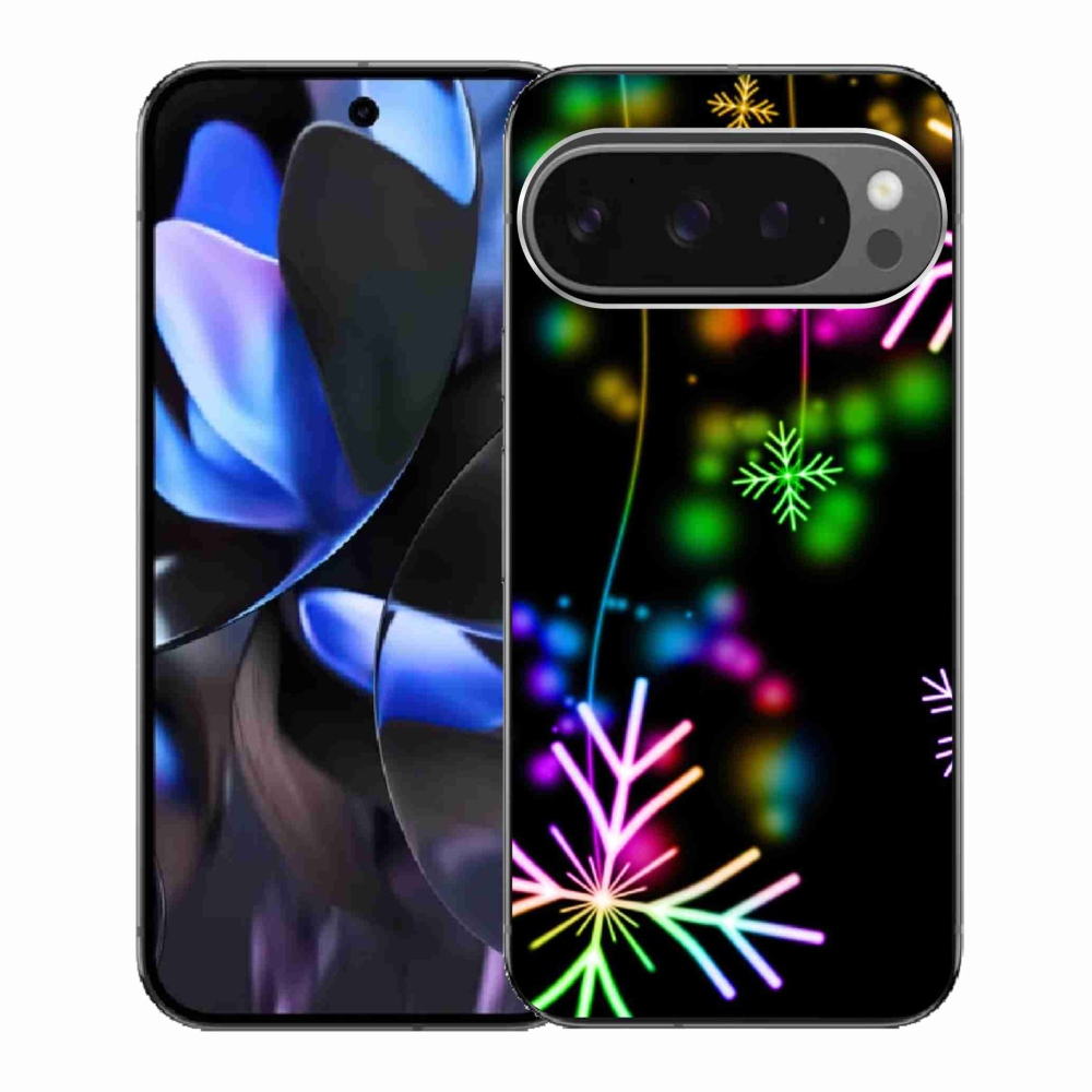 Gélový kryt mmCase na Google Pixel 9 Pro - farebné vločky