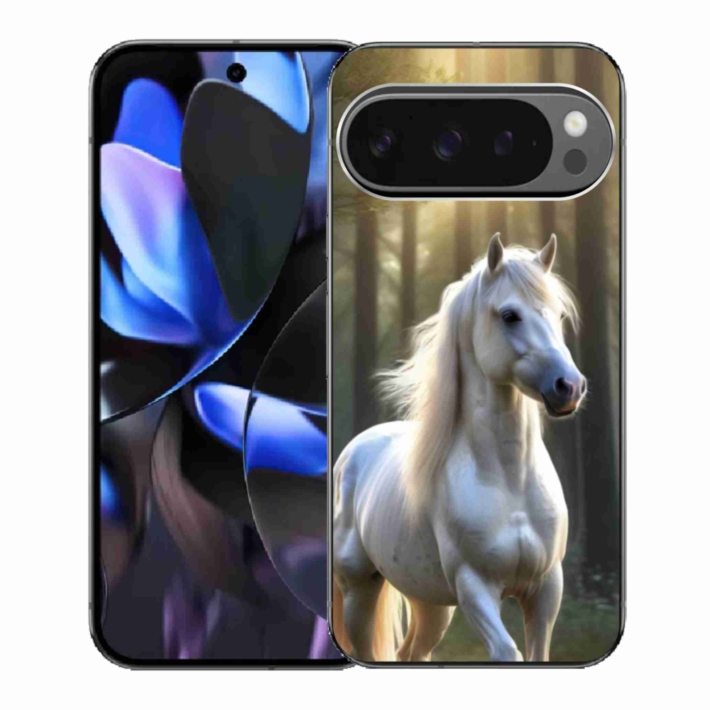 Gélový kryt mmCase na Google Pixel 9 Pro - biely kôň 3