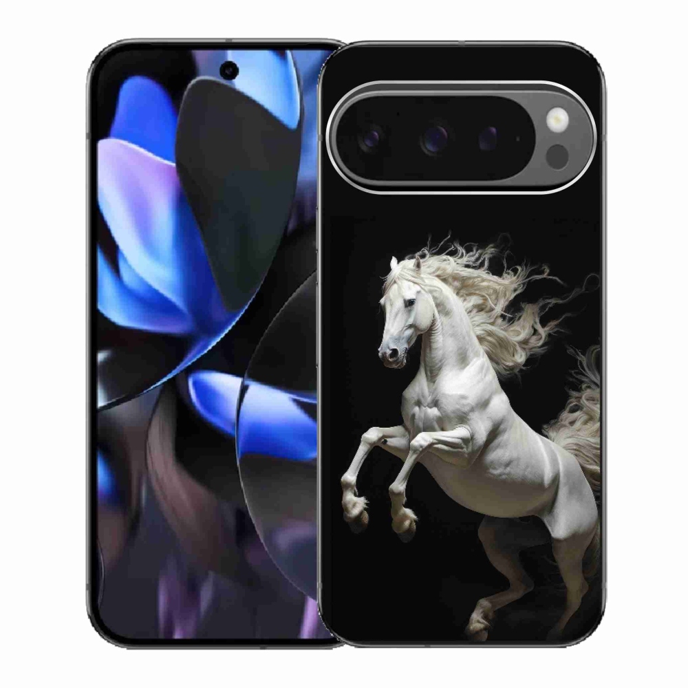 Gélový kryt mmCase na Google Pixel 9 Pro - biely kôň 4