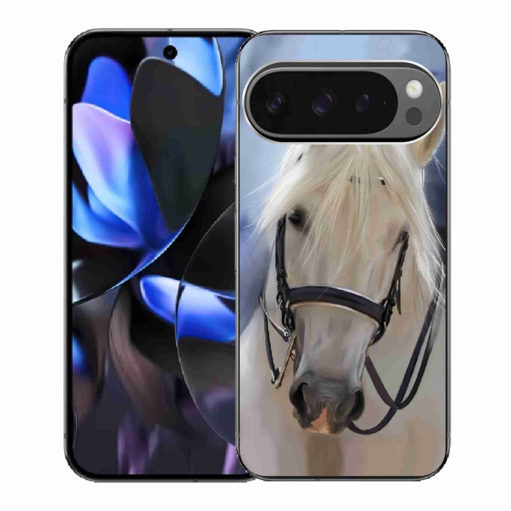 Gélový kryt mmCase na Google Pixel 9 Pro - biely kôň