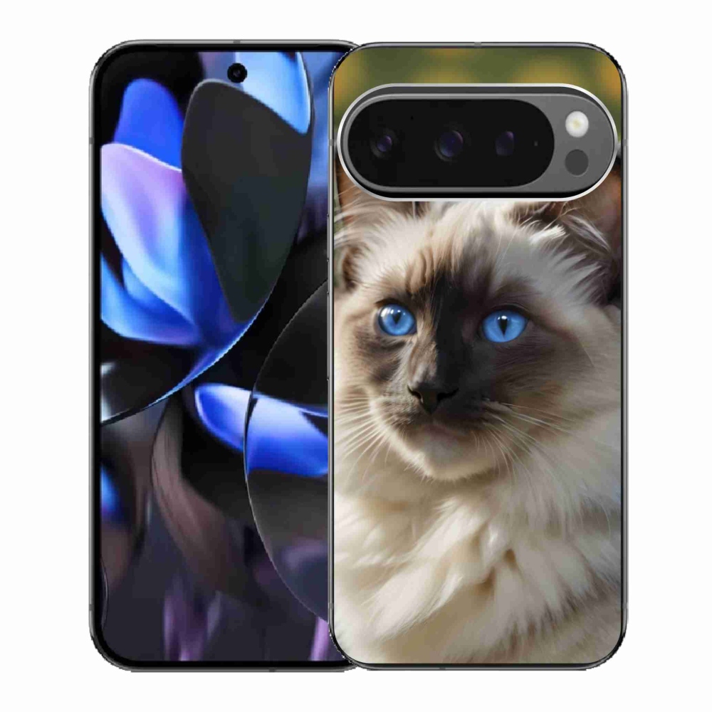 Gélový kryt mmCase na Google Pixel 9 Pro - biely ragdoll