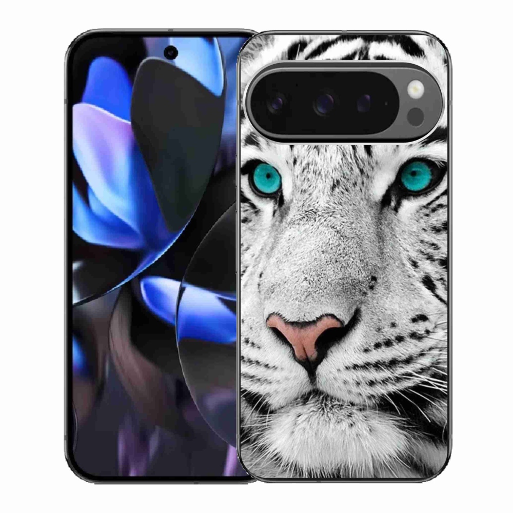 Gélový kryt mmCase na Google Pixel 9 Pro - biely tiger