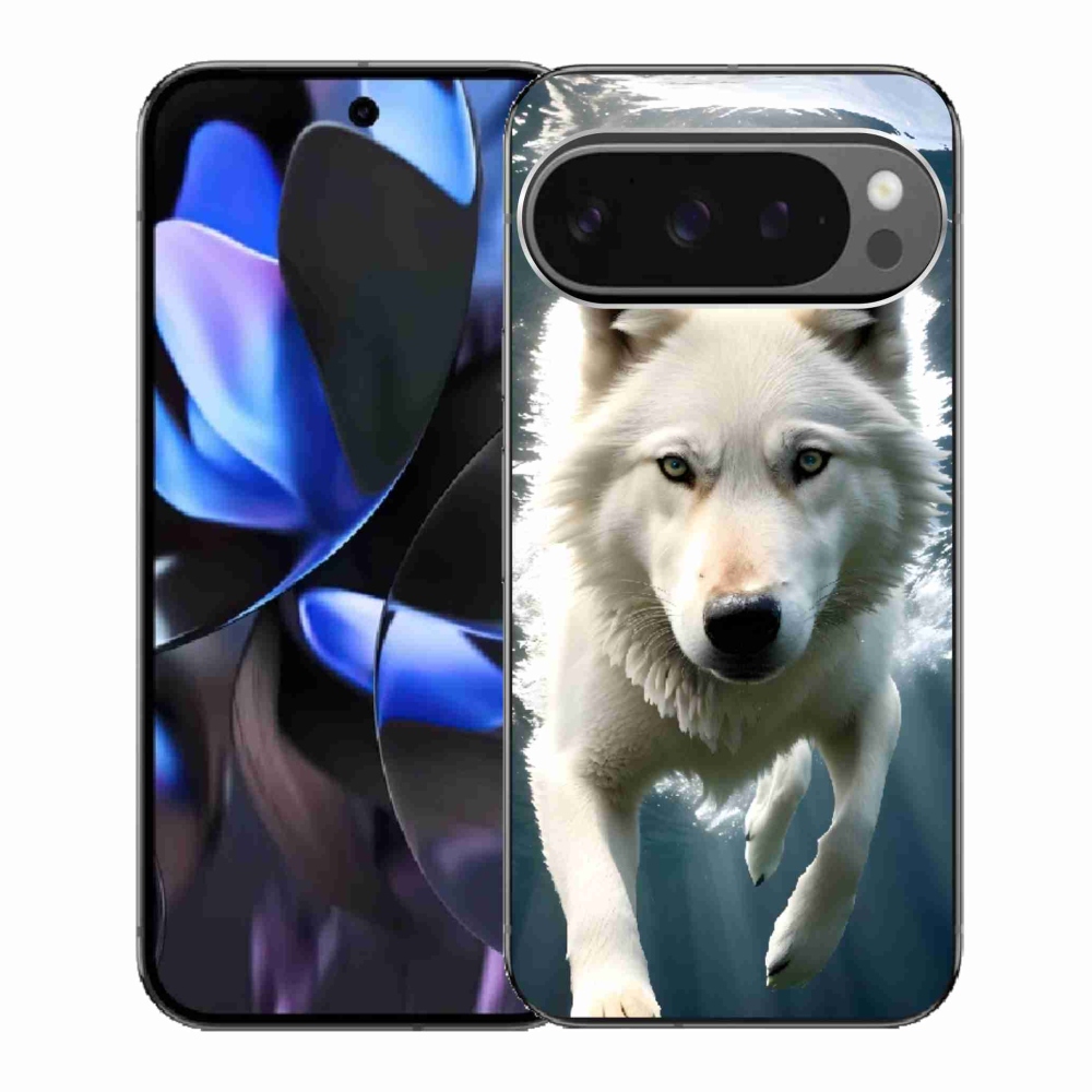 Gélový kryt mmCase na Google Pixel 9 Pro - biely vlk