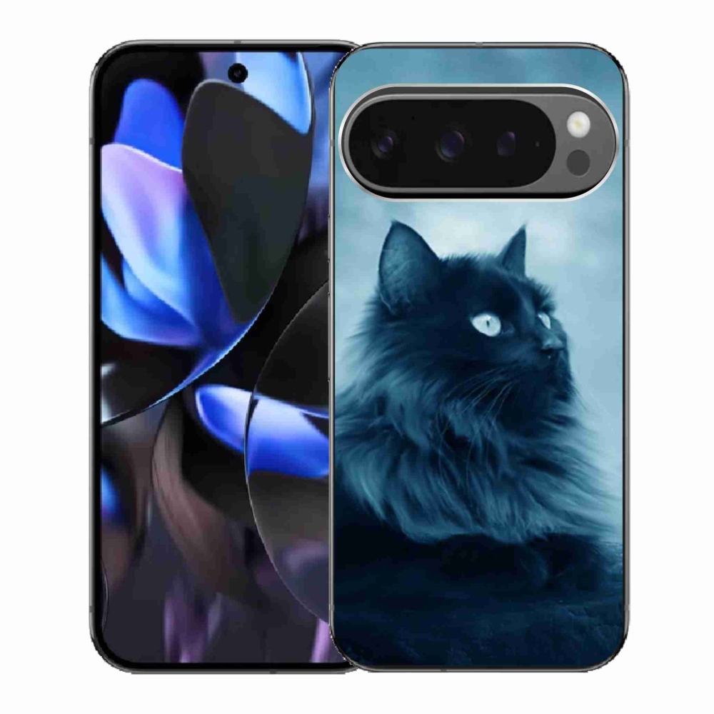 Gélový kryt mmCase na Google Pixel 9 Pro - čierna mačka 1