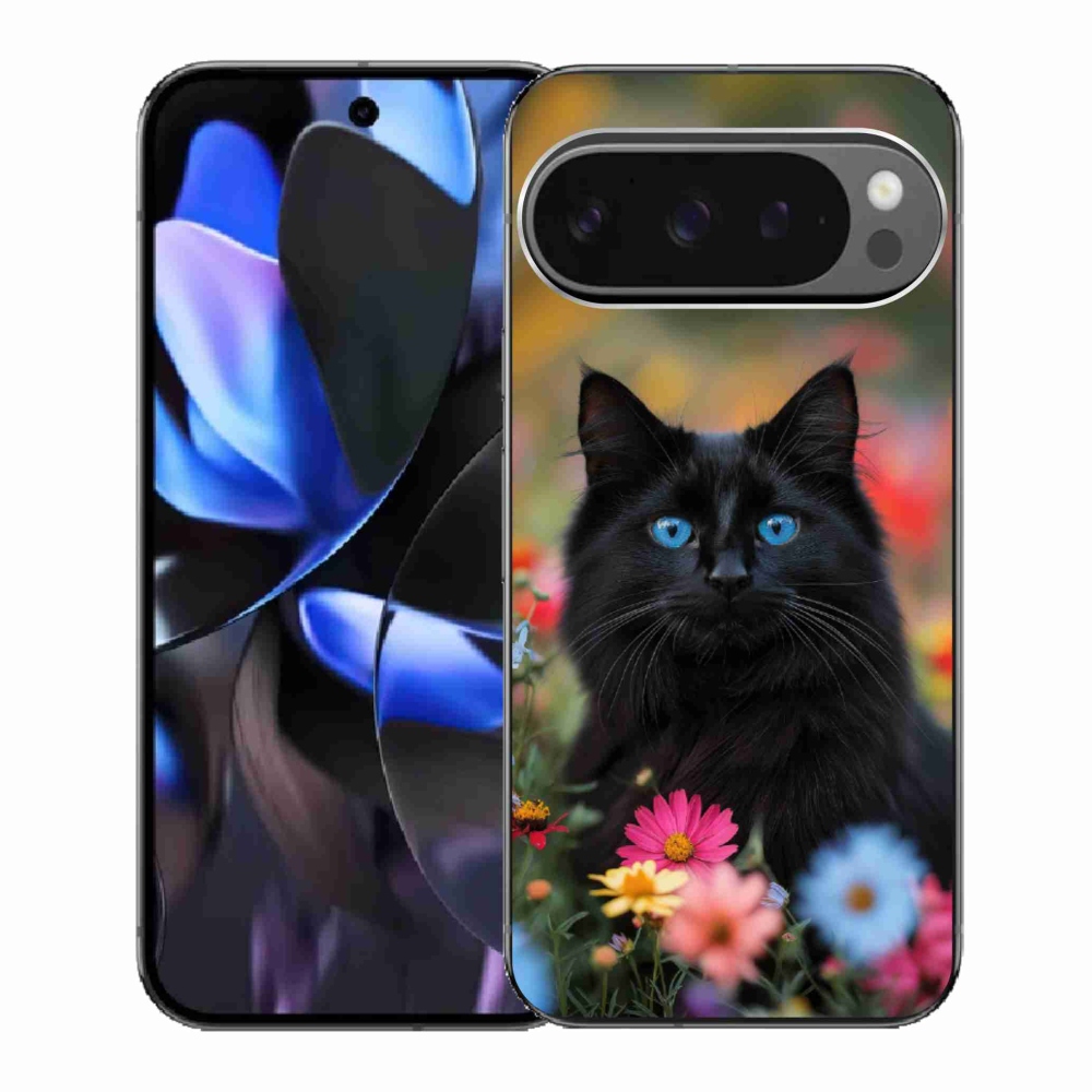 Gélový kryt mmCase na Google Pixel 9 Pro - čierne mačiatko 4