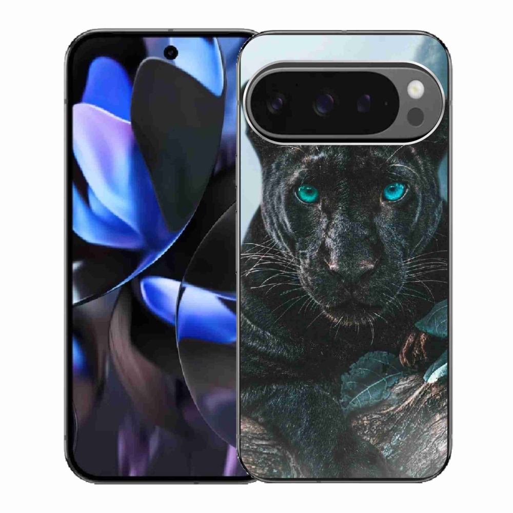 Gélový kryt mmCase na Google Pixel 9 Pro - čierny panter