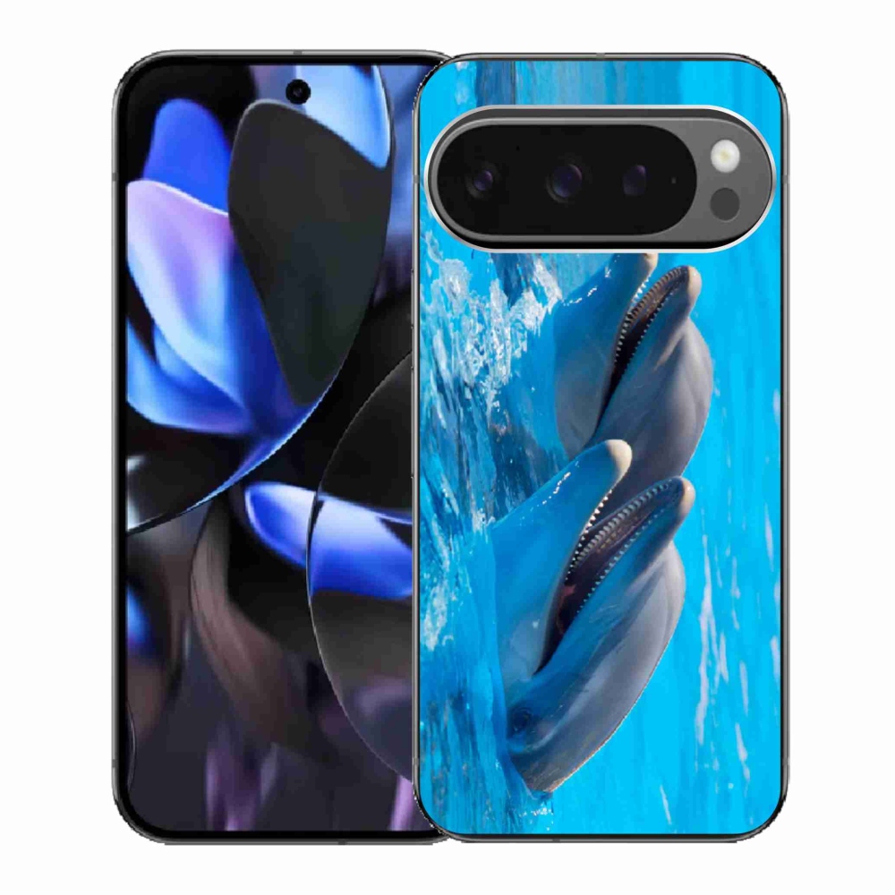 Gélový kryt mmCase na Google Pixel 9 Pro - delfíny
