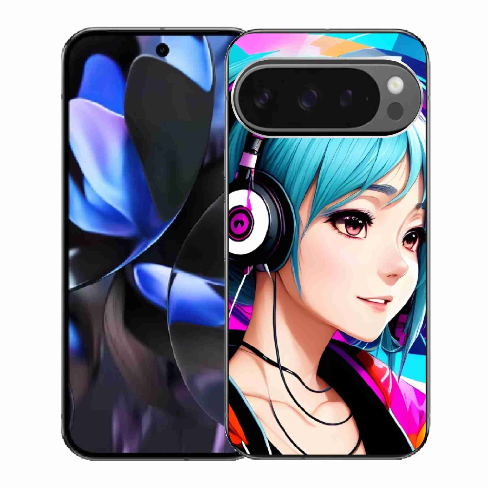 Gélový kryt mmCase na Google Pixel 9 Pro - dievča so slúchadlami