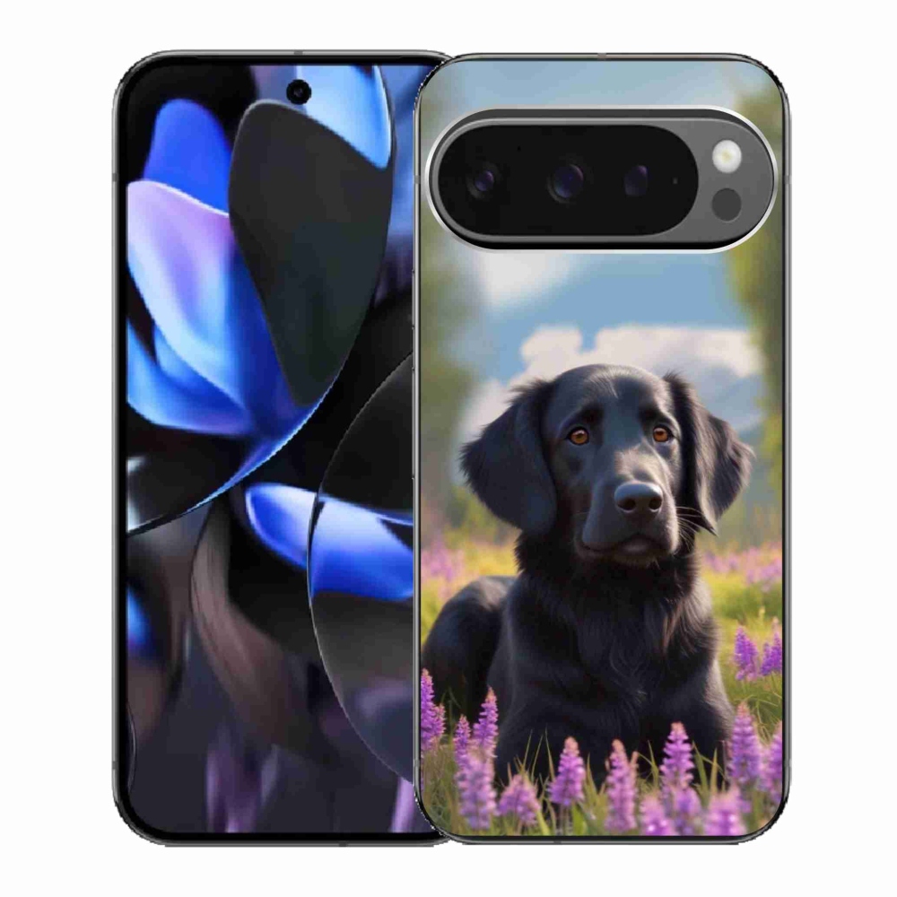 Gélový kryt mmCase na Google Pixel 9 Pro - elegantný čierny retriever