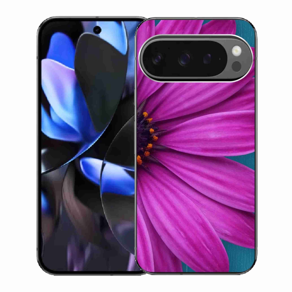 Gélový kryt mmCase na Google Pixel 9 Pro - fialová margaréta