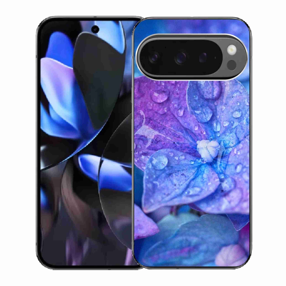 Gélový kryt mmCase na Google Pixel 9 Pro - fialový kvet