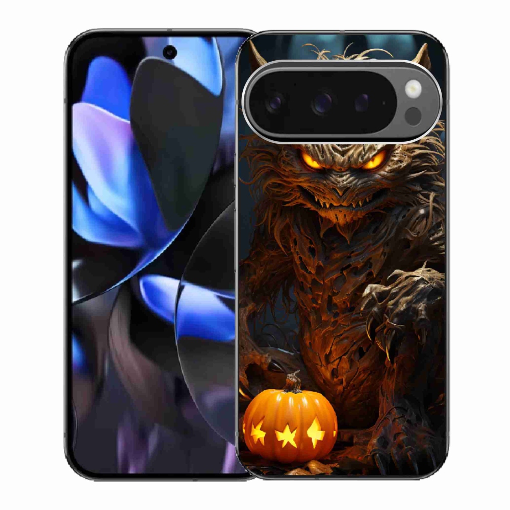 Gélový kryt mmCase na Google Pixel 9 Pro - halloweenska príšera