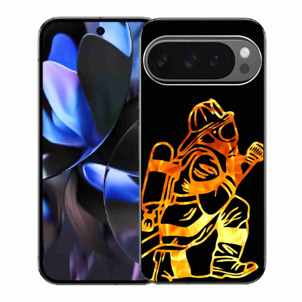 Gélový kryt mmCase na Google Pixel 9 Pro - hasič 1