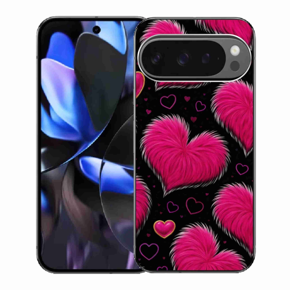 Gélový kryt mmCase na Google Pixel 9 Pro - hebké srdce