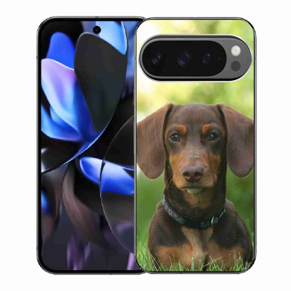 Gélový kryt mmCase na Google Pixel 9 Pro - hnedý jazvečík