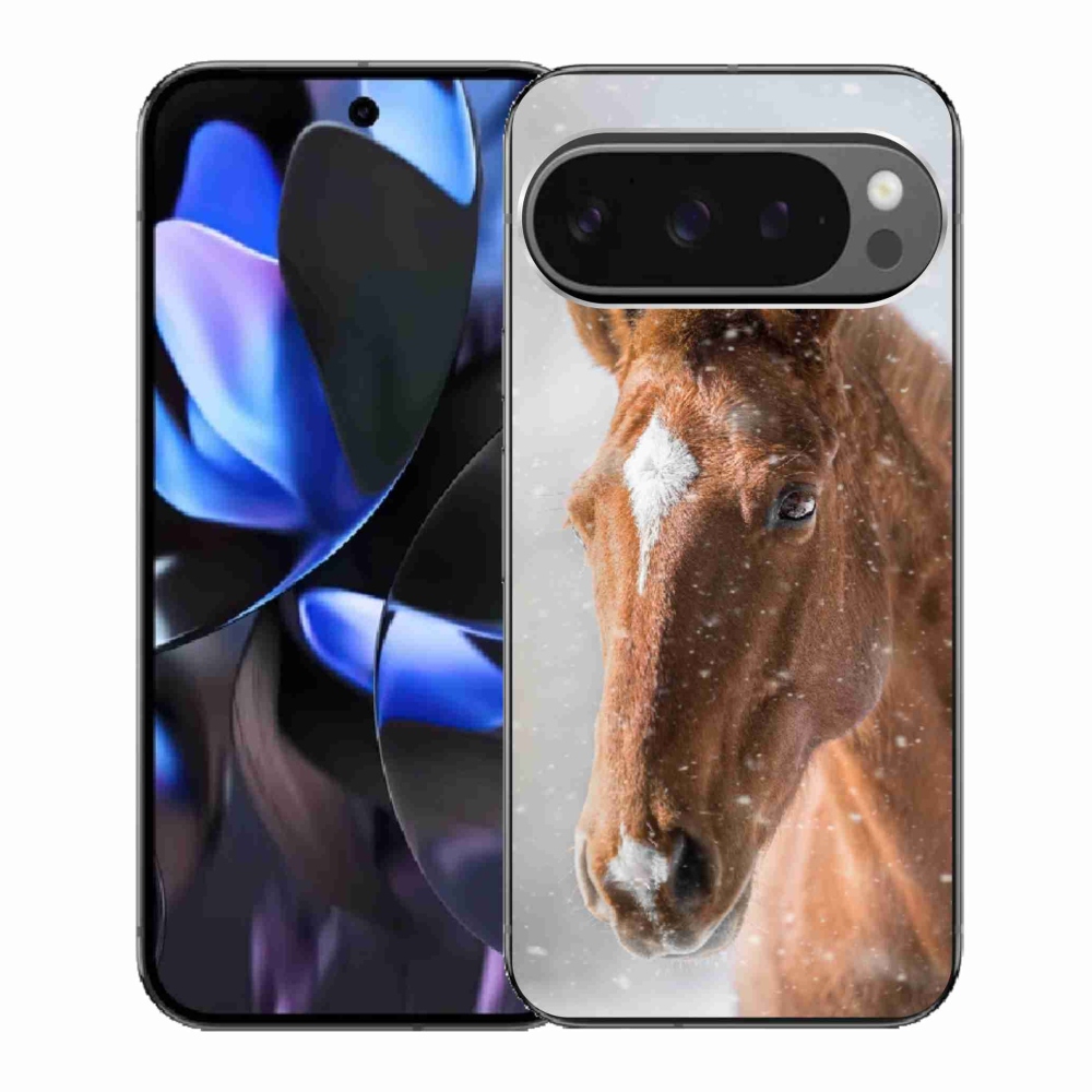 Gélový kryt mmCase na Google Pixel 9 Pro - hnedý kôň 2