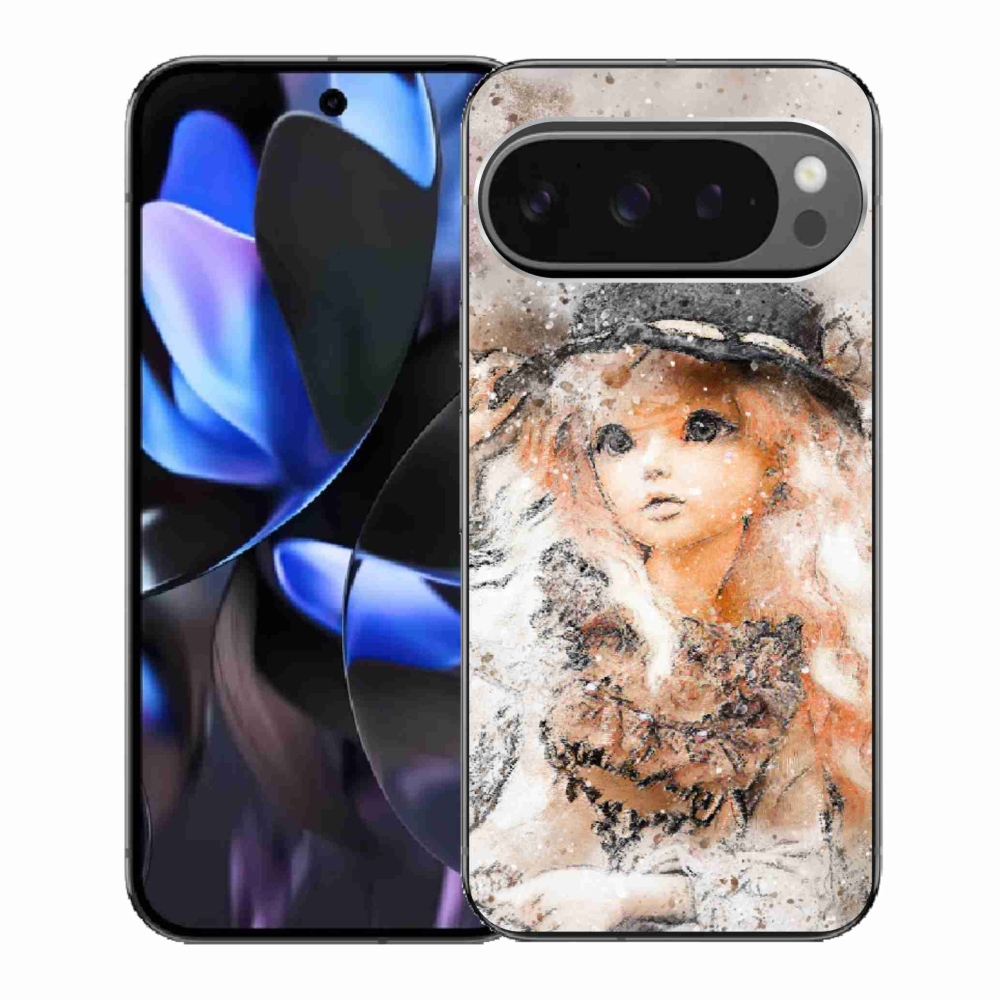 Gélový kryt mmCase na Google Pixel 9 Pro - dievčatko s klobúkom