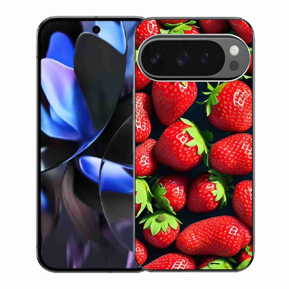Gélový kryt mmCase na Google Pixel 9 Pro - jahody