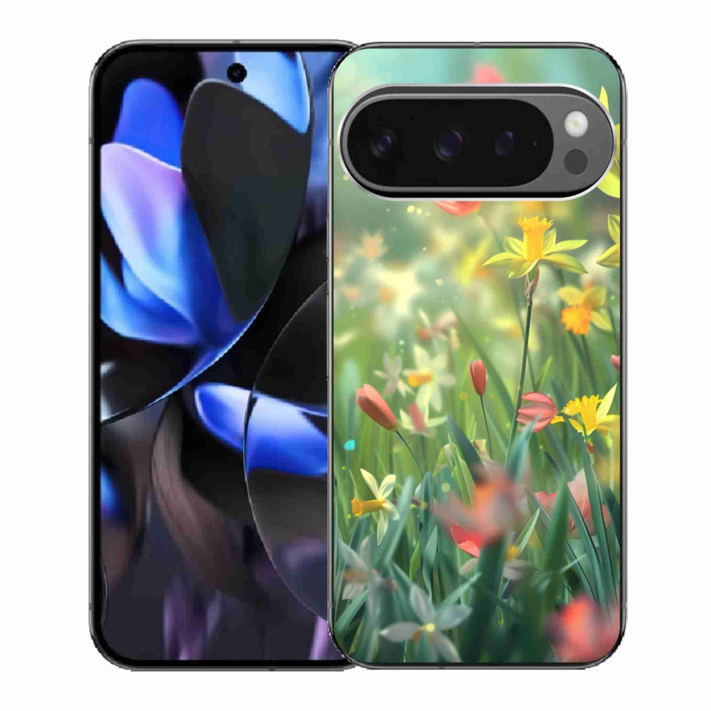 Gélový kryt mmCase na Google Pixel 9 Pro - jarné kvety