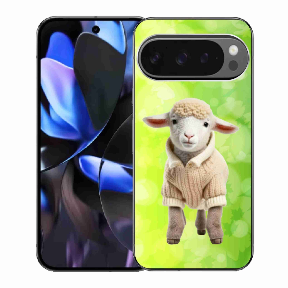 Gélový kryt mmCase na Google Pixel 9 Pro - jahňa vo svetri