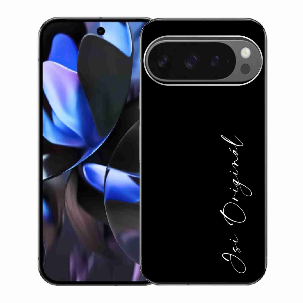 Gélový kryt mmCase na Google Pixel 9 Pro - si originál čierne pozadie