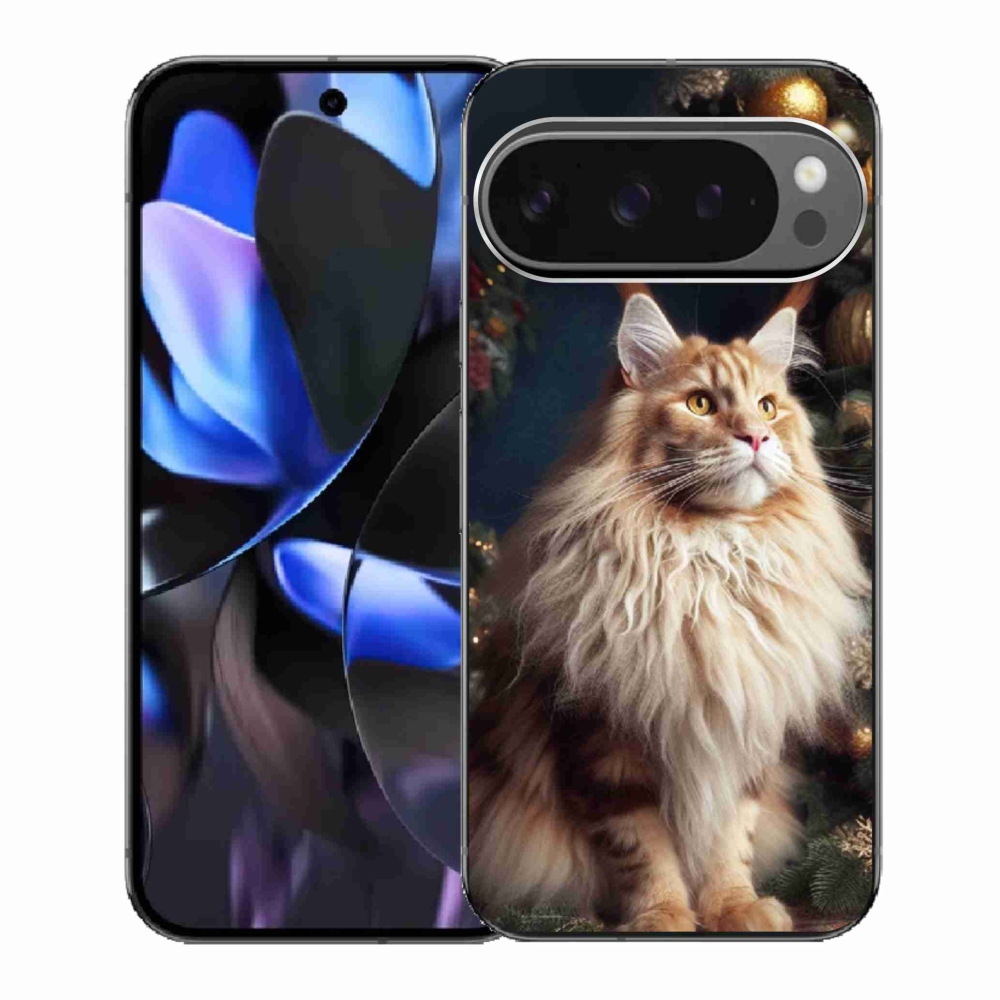 Gélový kryt mmCase na Google Pixel 9 Pro - mačka pri stromčeku