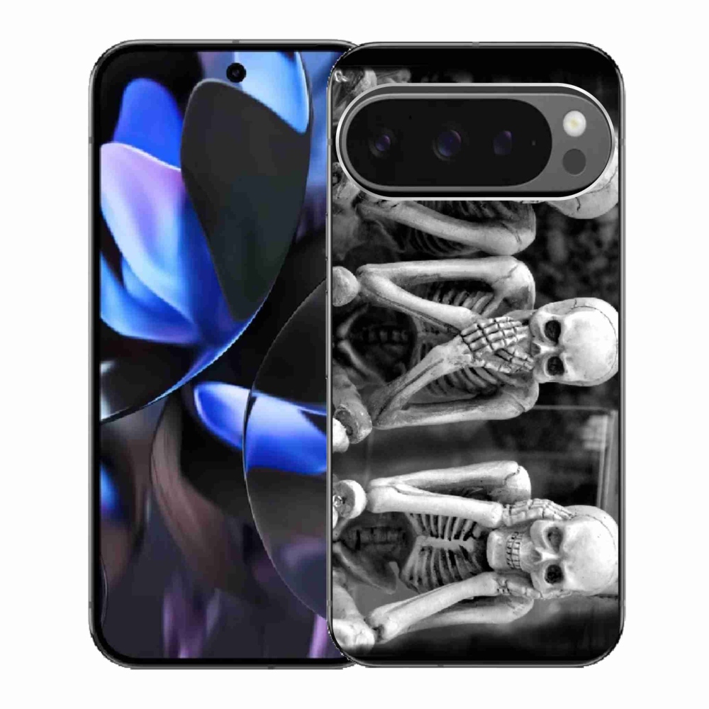 Gélový kryt mmCase na Google Pixel 9 Pro - kostlivci