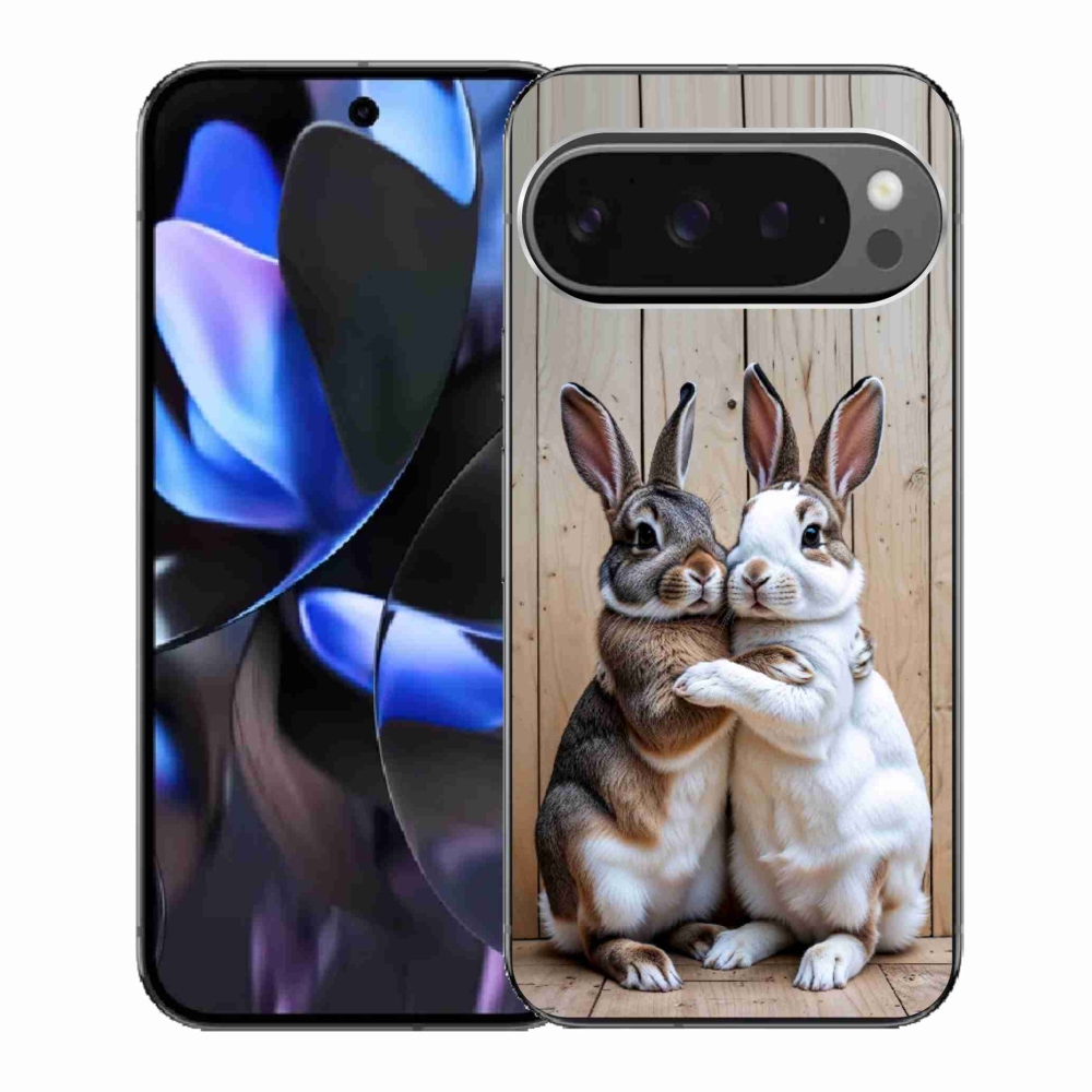Gélový kryt mmCase na Google Pixel 9 Pro - králičie pár