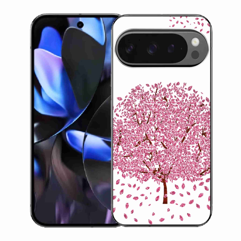 Gélový kryt mmCase na Google Pixel 9 Pro - kreslený strom s listami
