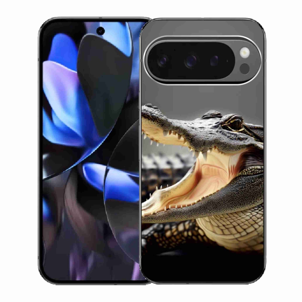 Gélový kryt mmCase na Google Pixel 9 Pro - krokodíl