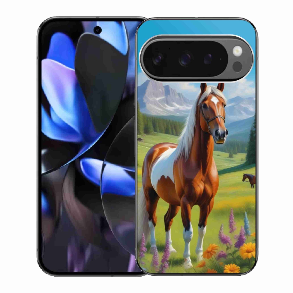 Gélový kryt mmCase na Google Pixel 9 Pro - kôň na lúke