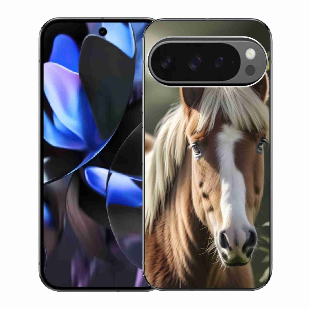 Gélový kryt mmCase na Google Pixel 9 Pro - kôň so svetlou hrivou