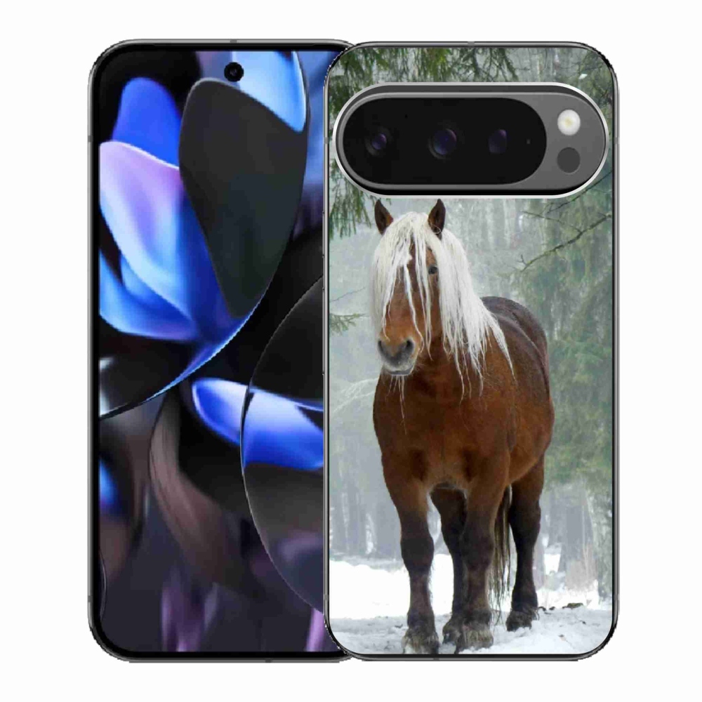 Gélový kryt mmCase na Google Pixel 9 Pro - kôň v lese