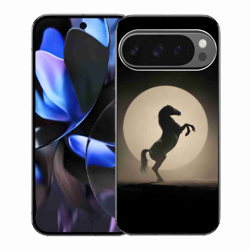 Gélový kryt mmCase na Google Pixel 9 Pro - kôň v siluete