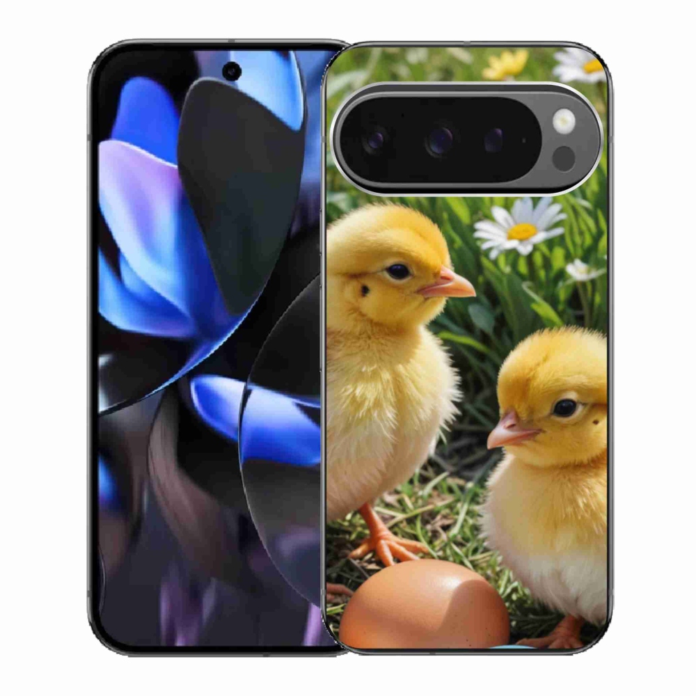Gélový kryt mmCase na Google Pixel 9 Pro - kuriatka