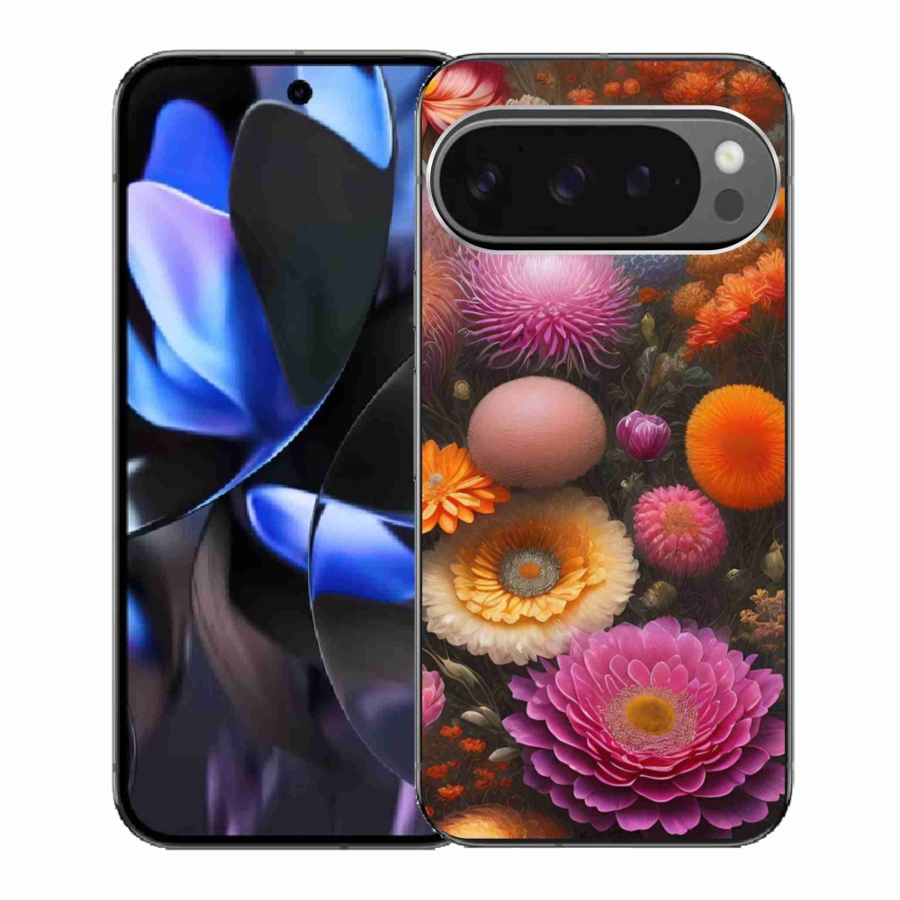 Gélový kryt mmCase na Google Pixel 9 Pro - kvetinová kompozícia