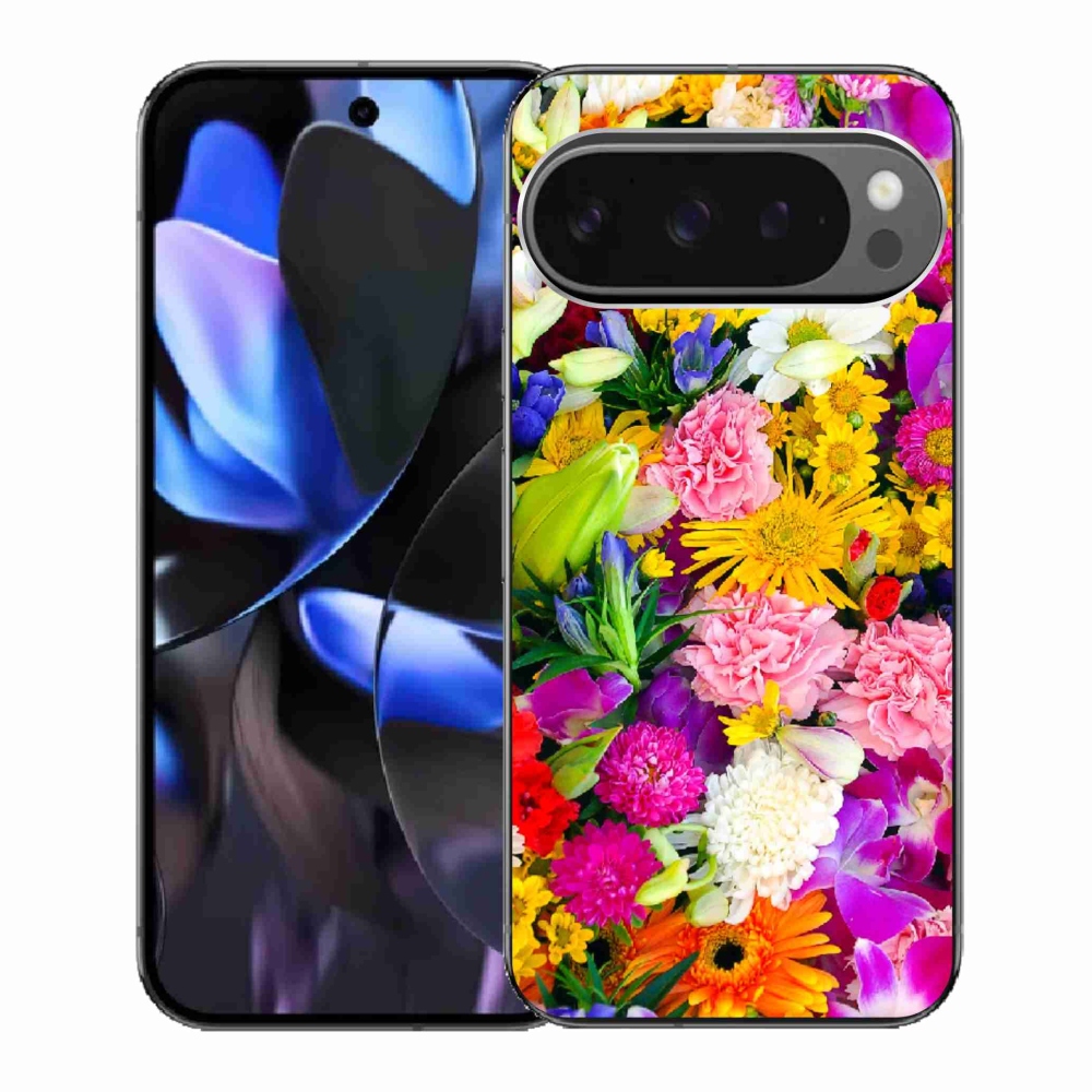 Gélový kryt mmCase na Google Pixel 9 Pro - kvety 12