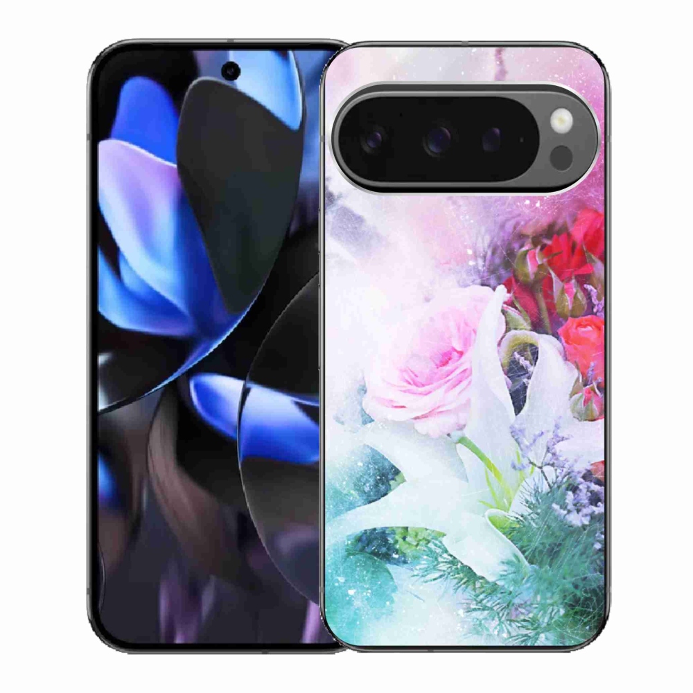 Gélový kryt mmCase na Google Pixel 9 Pro - kvety 4