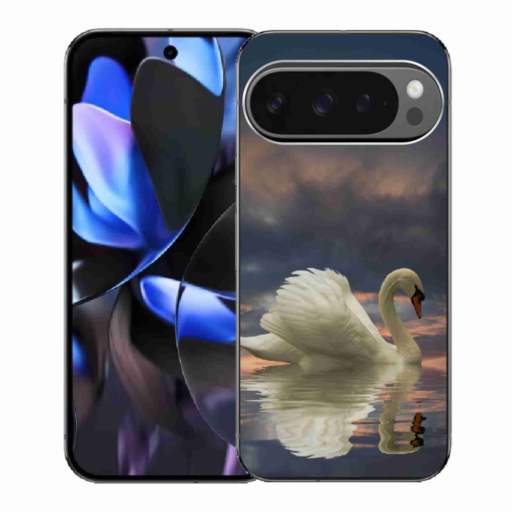 Gélový kryt mmCase na Google Pixel 9 Pro - labuť