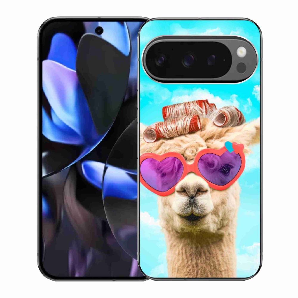 Gélový kryt mmCase na Google Pixel 9 Pro - lama s okuliarmi