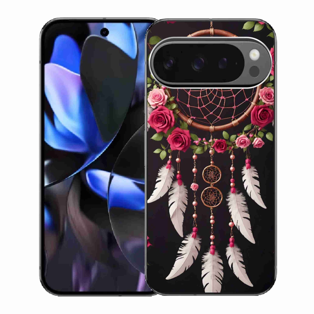 Gélový kryt mmCase na Google Pixel 9 Pro - lapač snov s ružami
