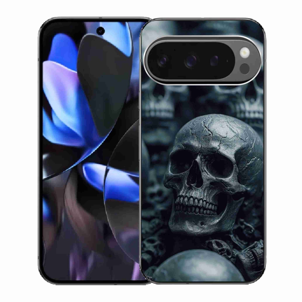 Gélový kryt mmCase na Google Pixel 9 Pro - lebka 2