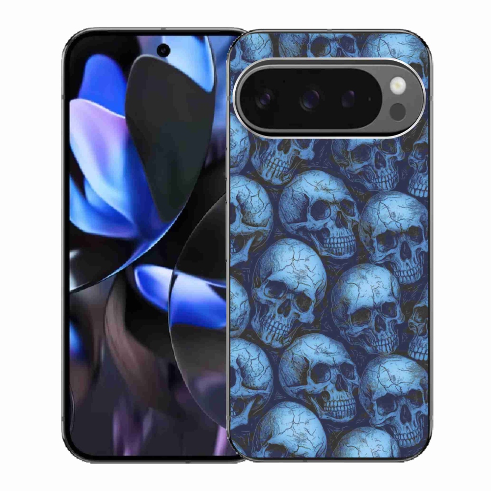 Gélový kryt mmCase na Google Pixel 9 Pro - lebky