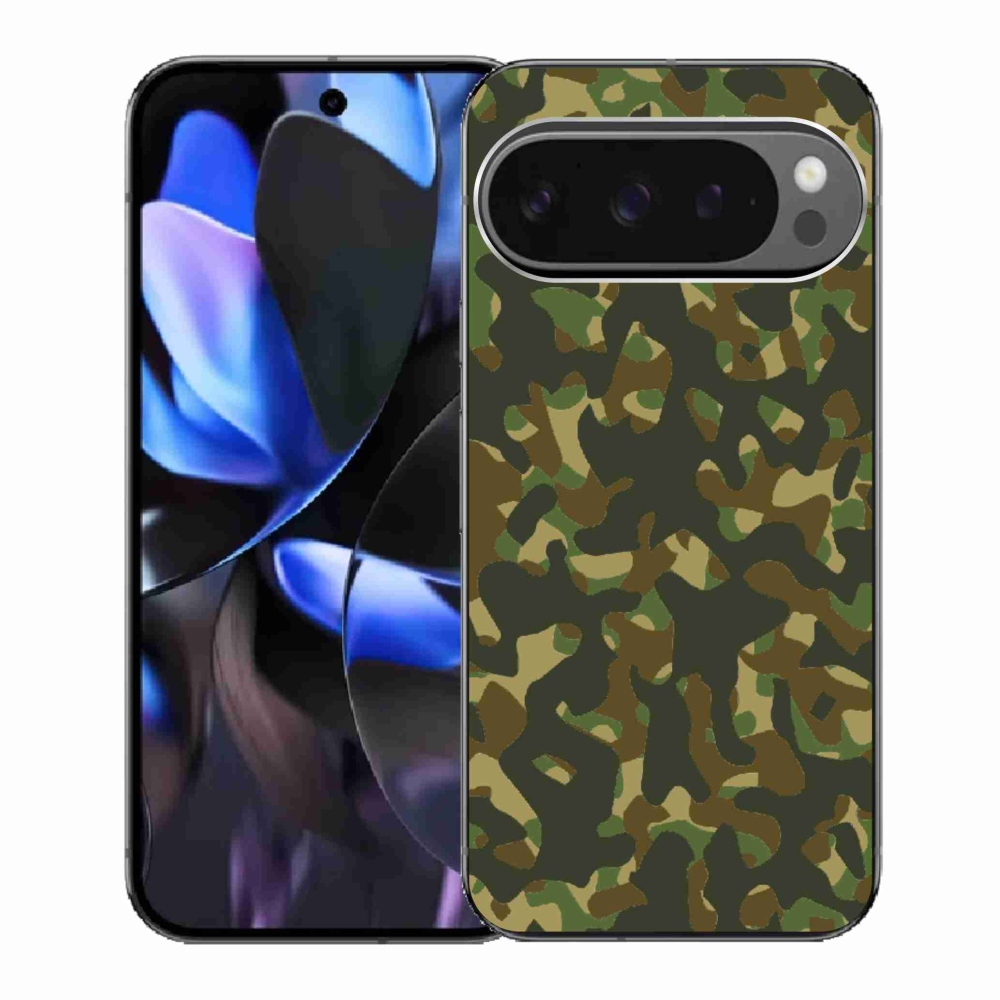 Gélový kryt mmCase na Google Pixel 9 Pro - maskáčový vzor 1