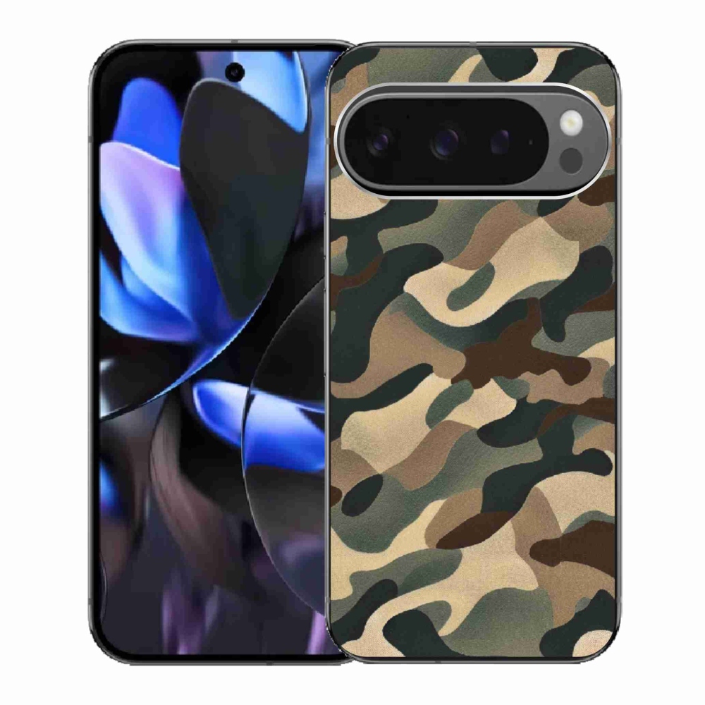 Gélový kryt mmCase na Google Pixel 9 Pro - maskáčový vzor 11