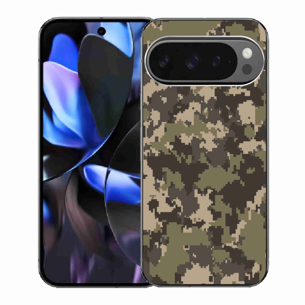 Gélový kryt mmCase na Google Pixel 9 Pro - maskáčový vzor 12