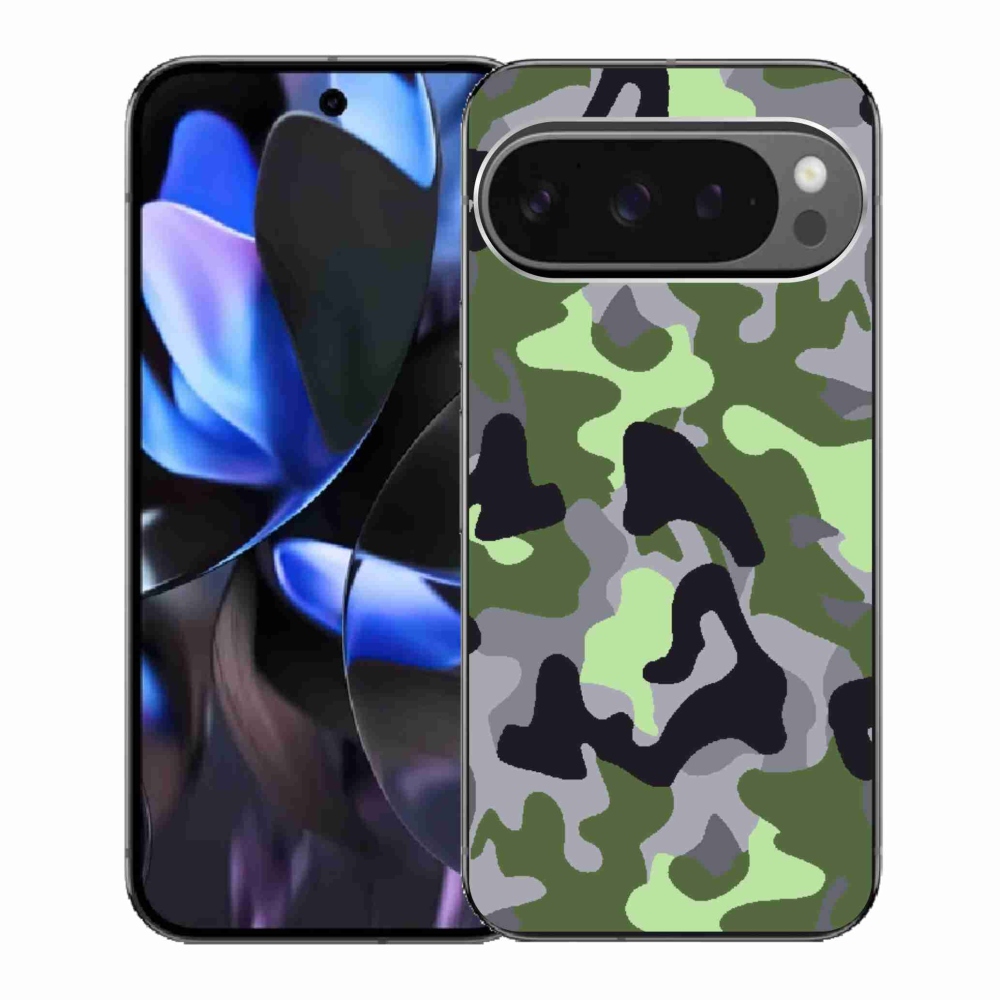Gélový kryt mmCase na Google Pixel 9 Pro - maskáčový vzor 7