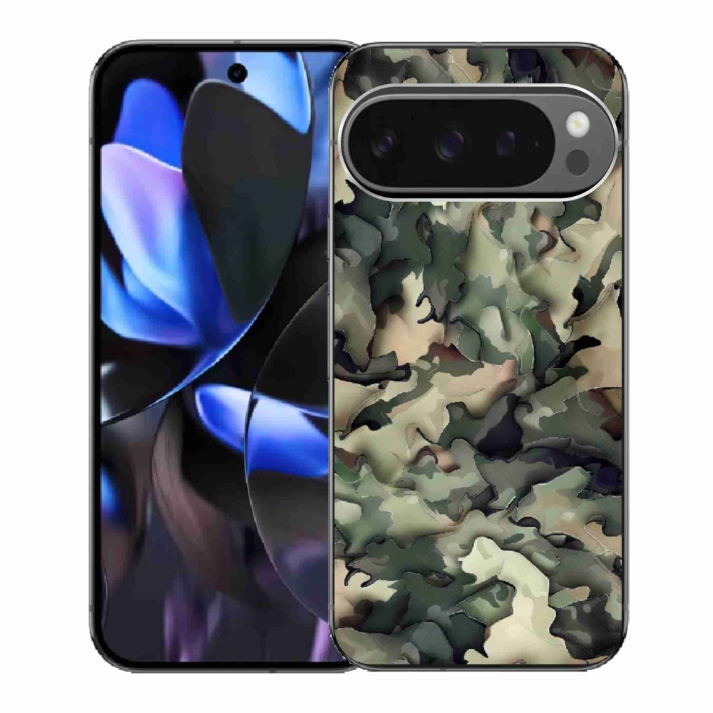 Gélový kryt mmCase na Google Pixel 9 Pro - maskáčový vzor 9