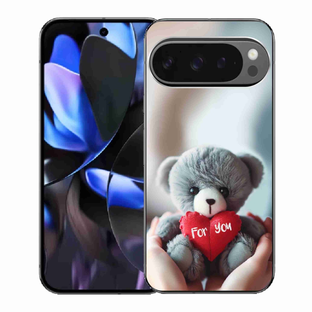 Gélový kryt mmCase na Google Pixel 9 Pro - medvedík pre zamilovaných